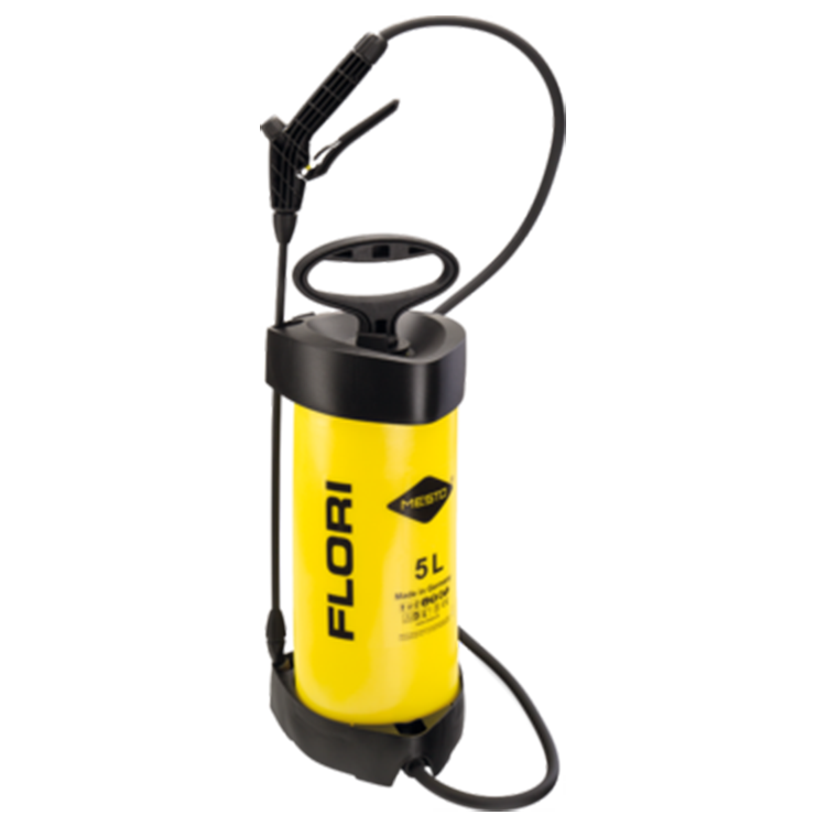 Mesto Cleaner Flori, industrial plastic shoulder sprayer, 5 L reservoir, including hose & spraylance, IMPA 550661
