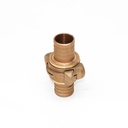 Nakajima Hose Coupling, Size 40A (1" - 1/2"), JIS F-7335, Connection = Interlocking, brass, IMPA 330851