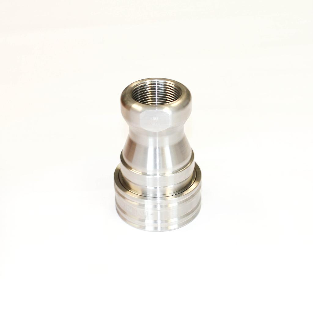 NITTO 10S (1-1/4"), Snelkoppeling Dubbelzijdig afsluitbaar, Roestvrij staal, IMPA 351527
