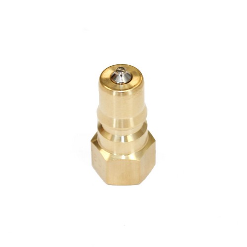 NITTO 1P (1/8") Quick-Connect Coupler, Double End Shut Off, Brass, IMPA 351541