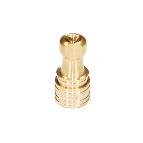 NITTO 1S (1/8"), Snelkoppeling Dubbelzijdig afsluitbaar, Messing, IMPA 351511