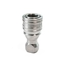 NITTO 1S (1/8"), Snelkoppeling Dubbelzijdig afsluitbaar, Roestvrij staal, IMPA 351521