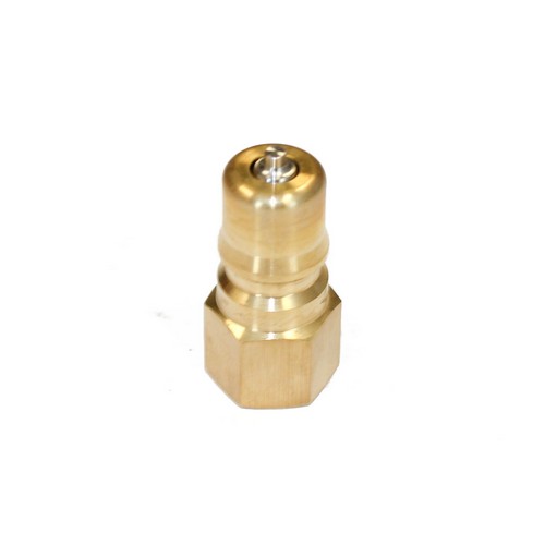 NITTO 2P (1/4") Quick-Connect Coupler, Double End Shut Off, Brass, IMPA 351542