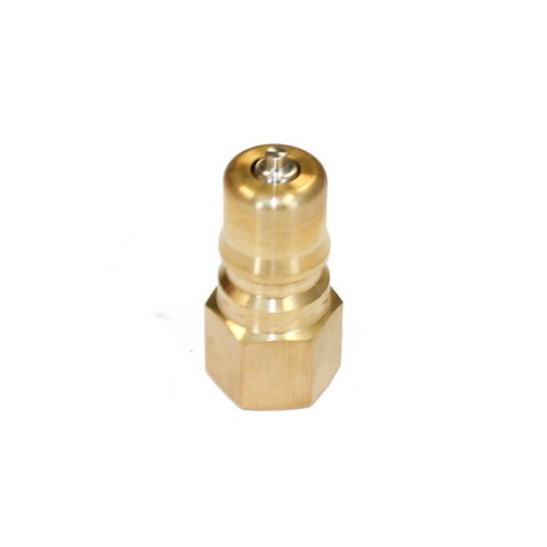 NITTO 2P (1/4"), Snelkoppeling Dubbelzijdig afsluitbaar, Messing, IMPA 351542