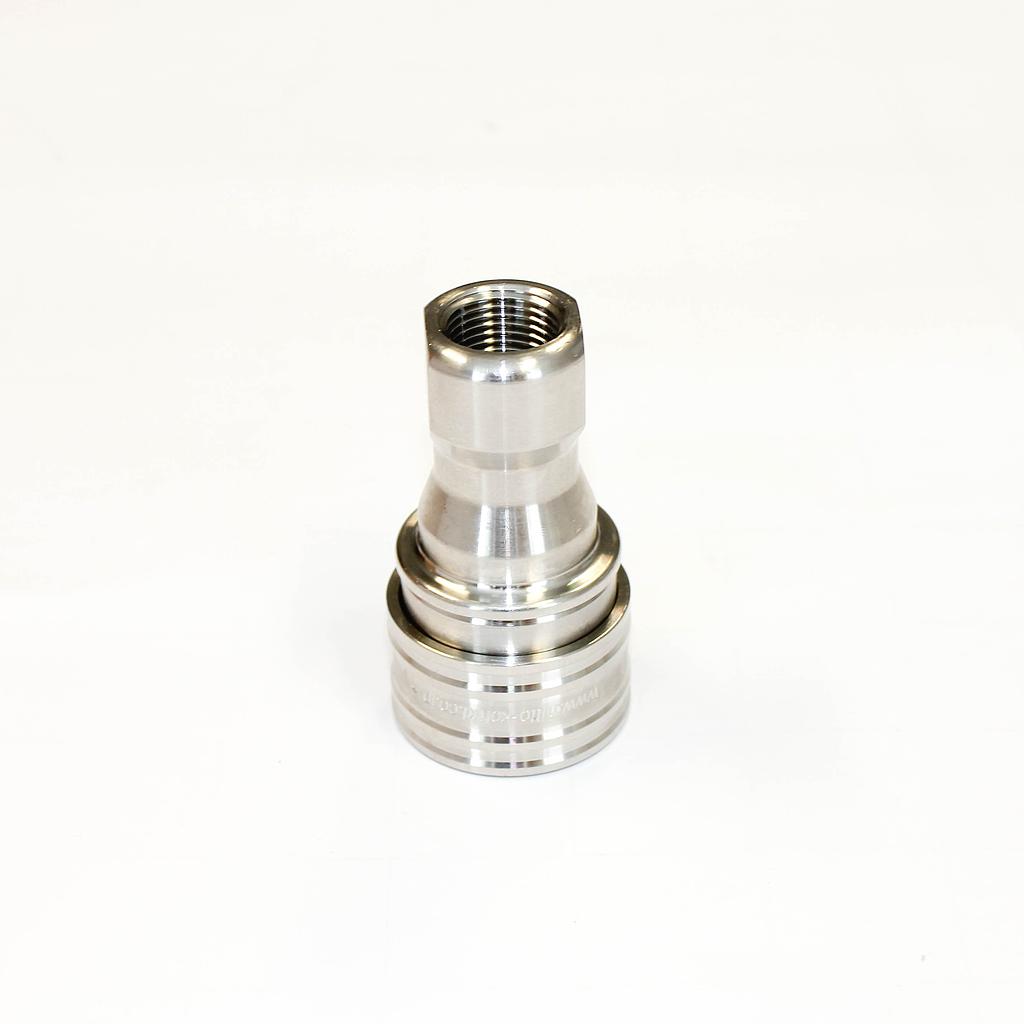 NITTO 3S (3/8") Quick-Connect Coupler, Double End Shut Off, Stainless steel, IMPA 351523