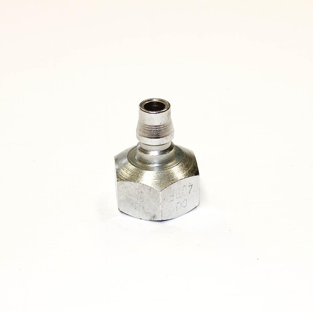 NITTO 40PF (1/2"), Luchtsnelkoppeling, Verchroomd staal, IMPA 351433