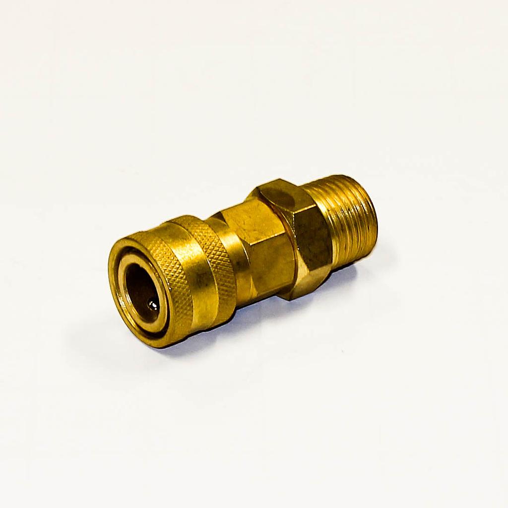 NITTO 40SM (1/2"), Luchtsnelkoppeling, Messing, IMPA 351314