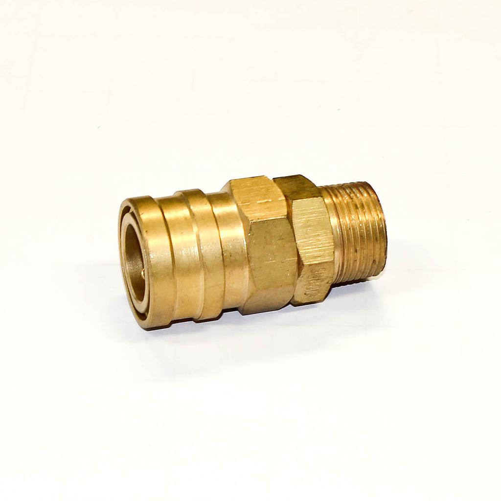 NITTO 600SM (3/4"), Luchtsnelkoppeling, Messing, IMPA 351316