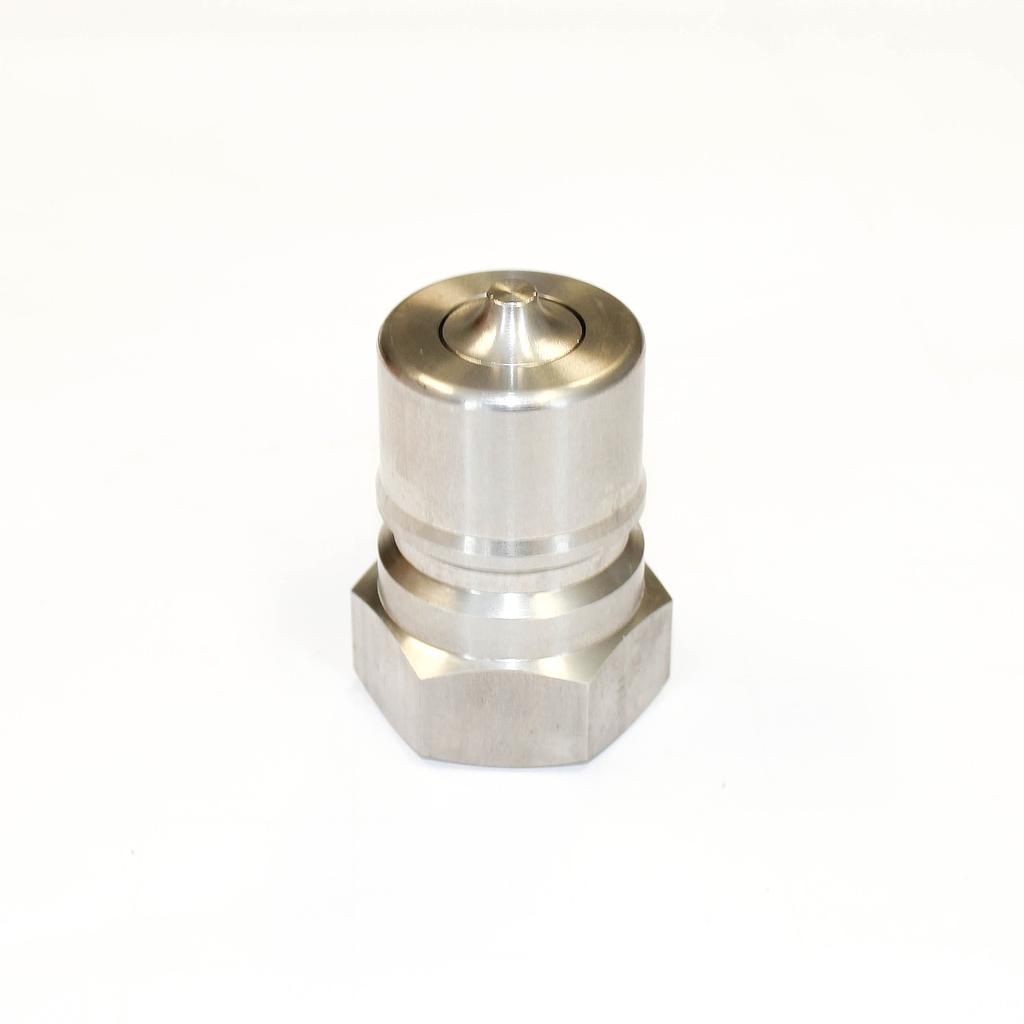 NITTO 6P (3/4") Quick-Connect Coupler, Double End Shut Off, Stainless steel, IMPA 351555