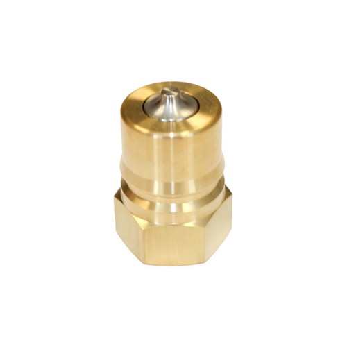 NITTO 8P (1") Quick-Connect Coupler, Double End Shut Off, Brass, IMPA 351546