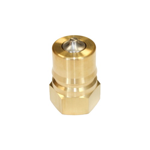 NITTO 8P (1"), Snelkoppeling Dubbelzijdig afsluitbaar, Messing, IMPA 351546