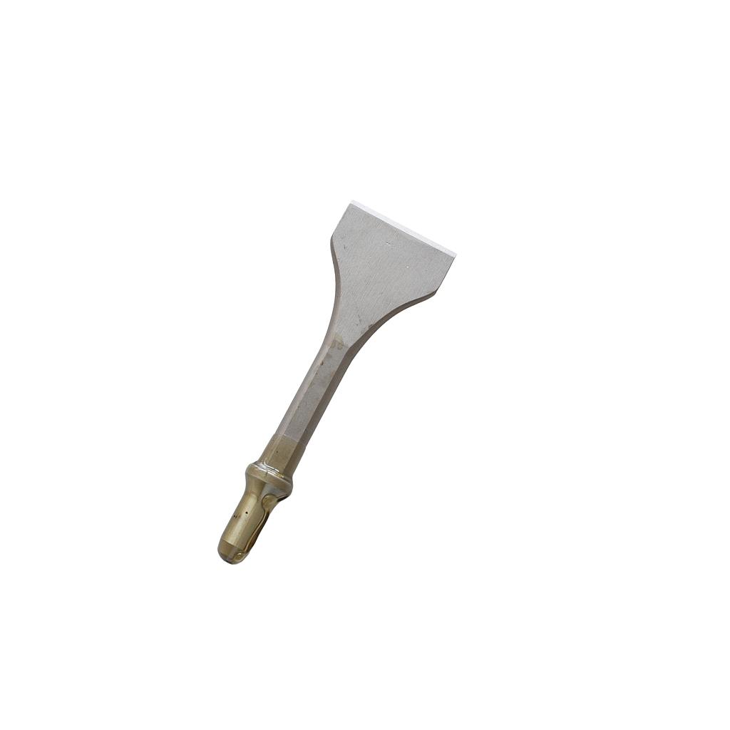 NITTO beitel voor beitelmachine met lange steel (S-250,S-500, S-1000), Platte beitel, Ronde aansluiting,185 x 60 mm, P/N: TP03645, IMPA 590447
