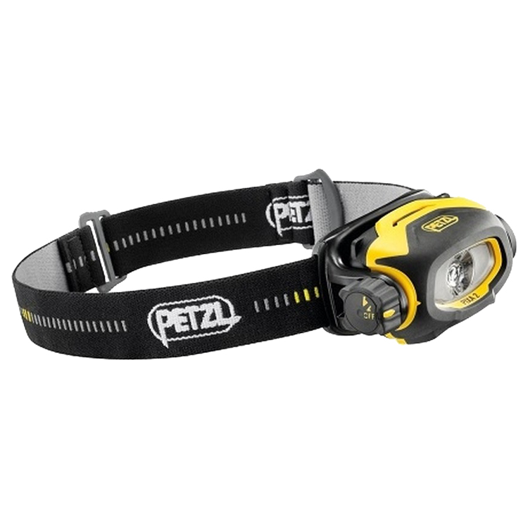 Petzl Pixa 2, ATEX hoofdlamp met 2 LED lampen, gecertificeerd voor zone 2, incl, AA batterijen