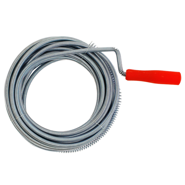 Plumber Snake Wire Pipe Cleaner, Diam 10 mm, Length 10 m, IMPA 615204