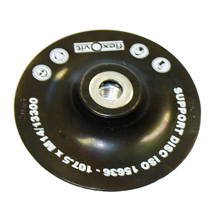 Klingspor Rubber pad for electric/pneumatic Grinder, for wheel diameter 115 x 22,5 mm, incl holder nut M14, IMPA 590340