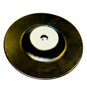 Klingspor Rubber pad for electric/pneumatic Grinder, for wheel diameter 150 x 22,5 mm, incl holder nut M14, IMPA 591045
