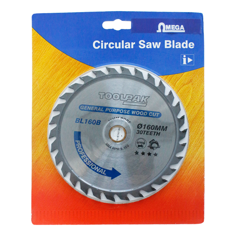 Saw blade for Circular saw, Diam 160 mm, 36 teeth, hole 20, IMPA 591143