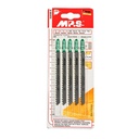 [2380] Spare Blade for Electric Jig Saw, Type No 4, for Plastic, Set = 5 pcs, IMPA 591176