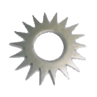 Spare parts for Trelawny TFP 200 deckscaler, star cutter, hardened steel, Trelawny PN320.3658, IMPA 592242