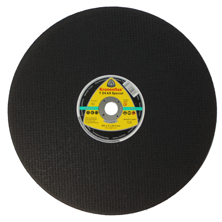 Klingspor Spare Wheel for Electric Rod Cutter, 400 x 4 x 25,4 mm, for steel, IMPA 591162