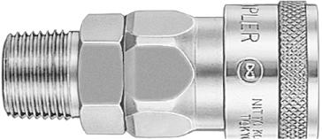 TETRA 10SM, Plug (1/8"), Quick-Connect Coupler, Brass, IMPA 351311