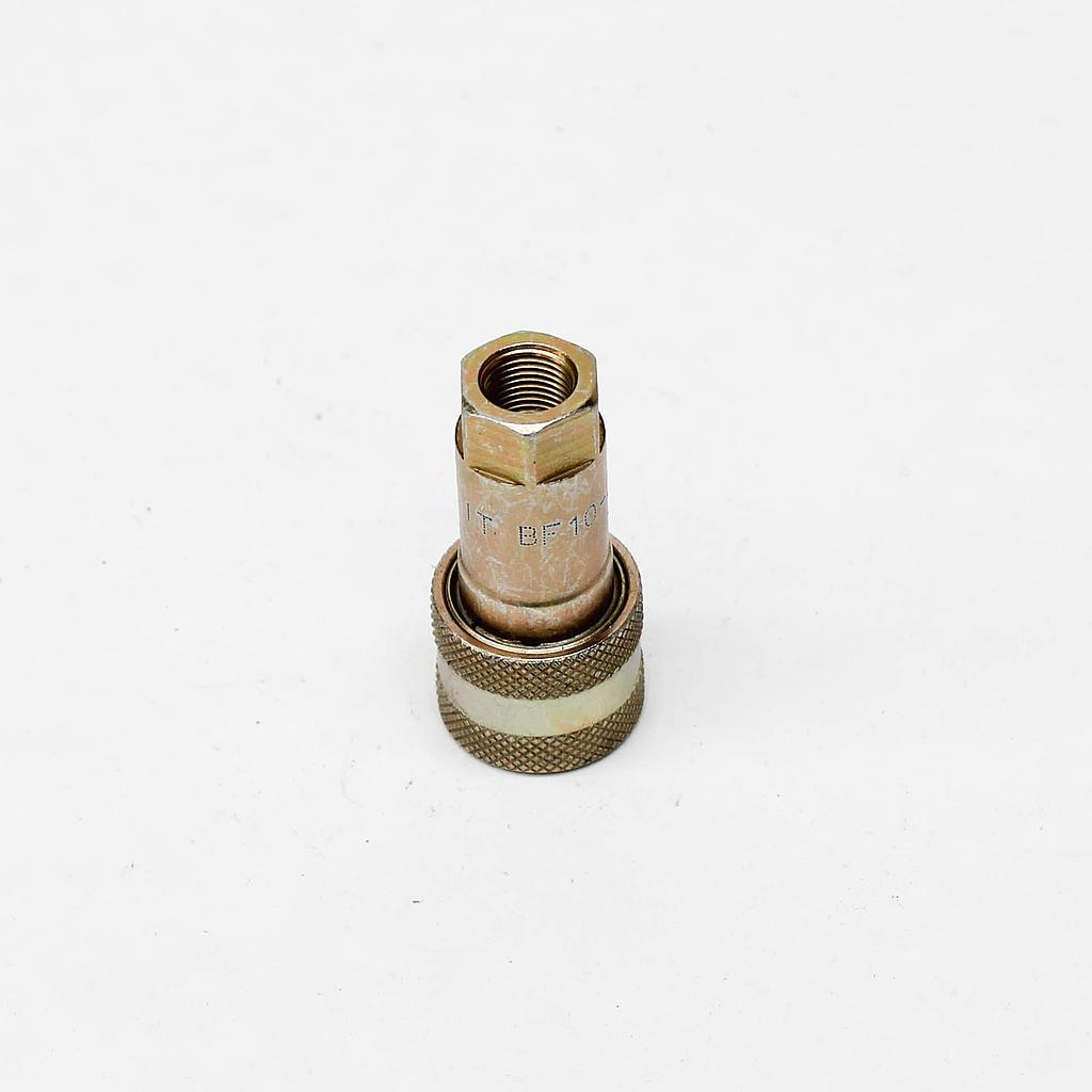 TETRA 1S (1/8"), Snelkoppeling Dubbelzijdig afsluitbaar, Staal, IMPA 351501