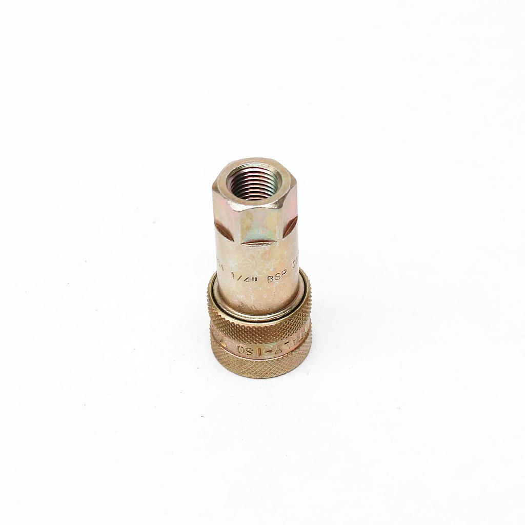 TETRA 2S (1/4") Quick-Connect Coupler, Double End Shut Off, Steel, IMPA 351502