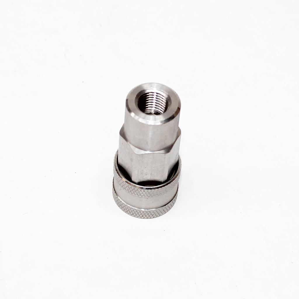TETRA 2S (1/4"), Snelkoppeling Dubbelzijdig afsluitbaar, Roestvrij staal, IMPA 351522