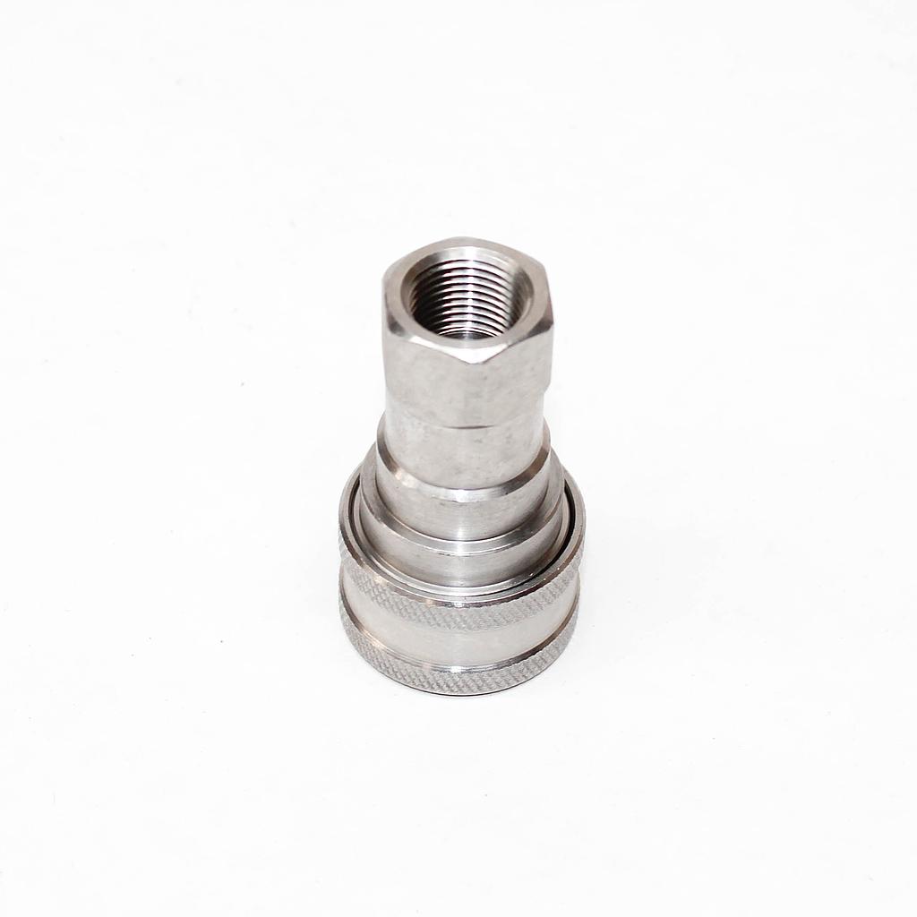 TETRA 3S (3/8") Quick-Connect Coupler, Double End Shut Off, Stainless steel, IMPA 351523