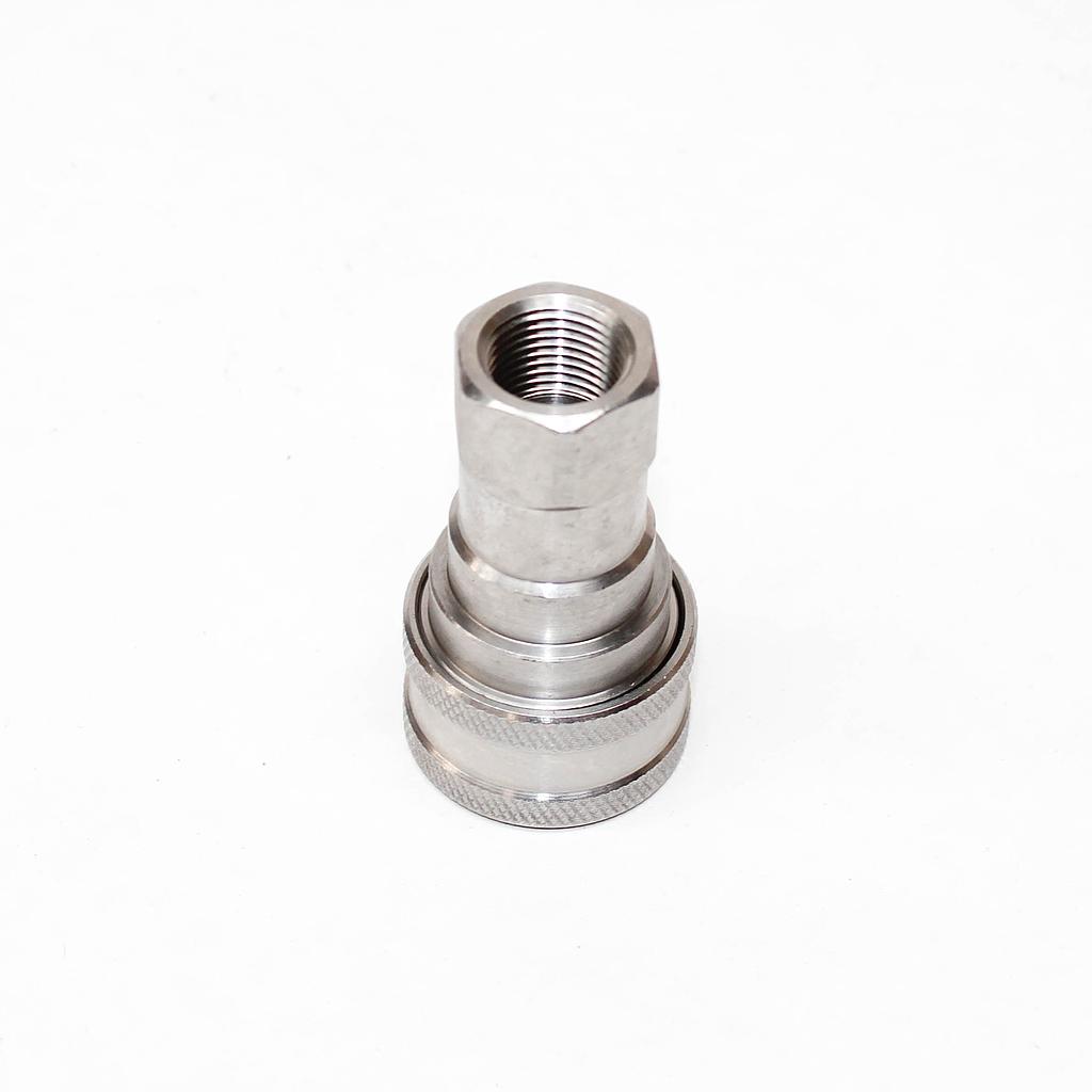 TETRA 3S (3/8"), Snelkoppeling Dubbelzijdig afsluitbaar, Roestvrij staal, IMPA 351523