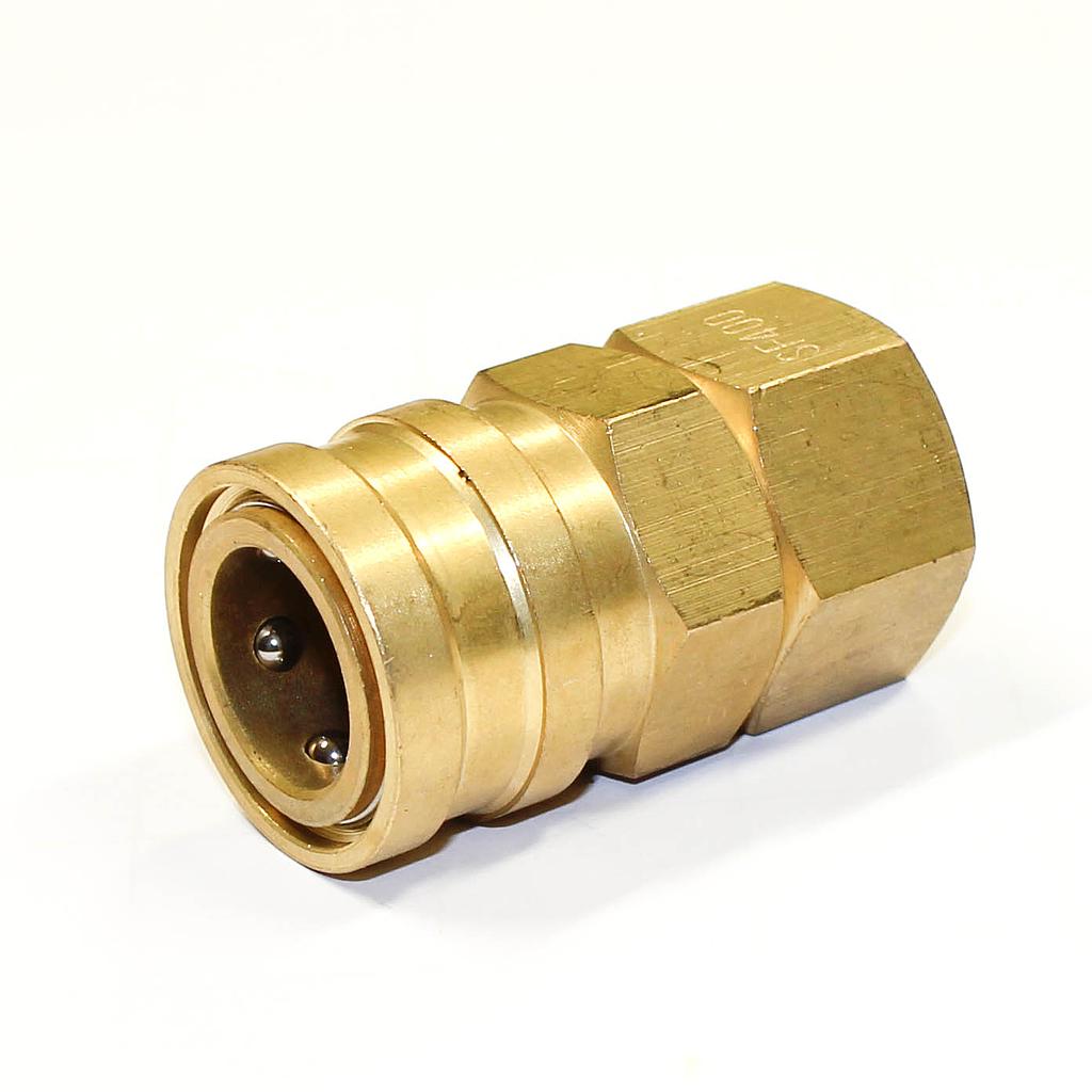 TETRA 400SF (1/2"), Quick-Connect Coupler, Brass, IMPA 351414