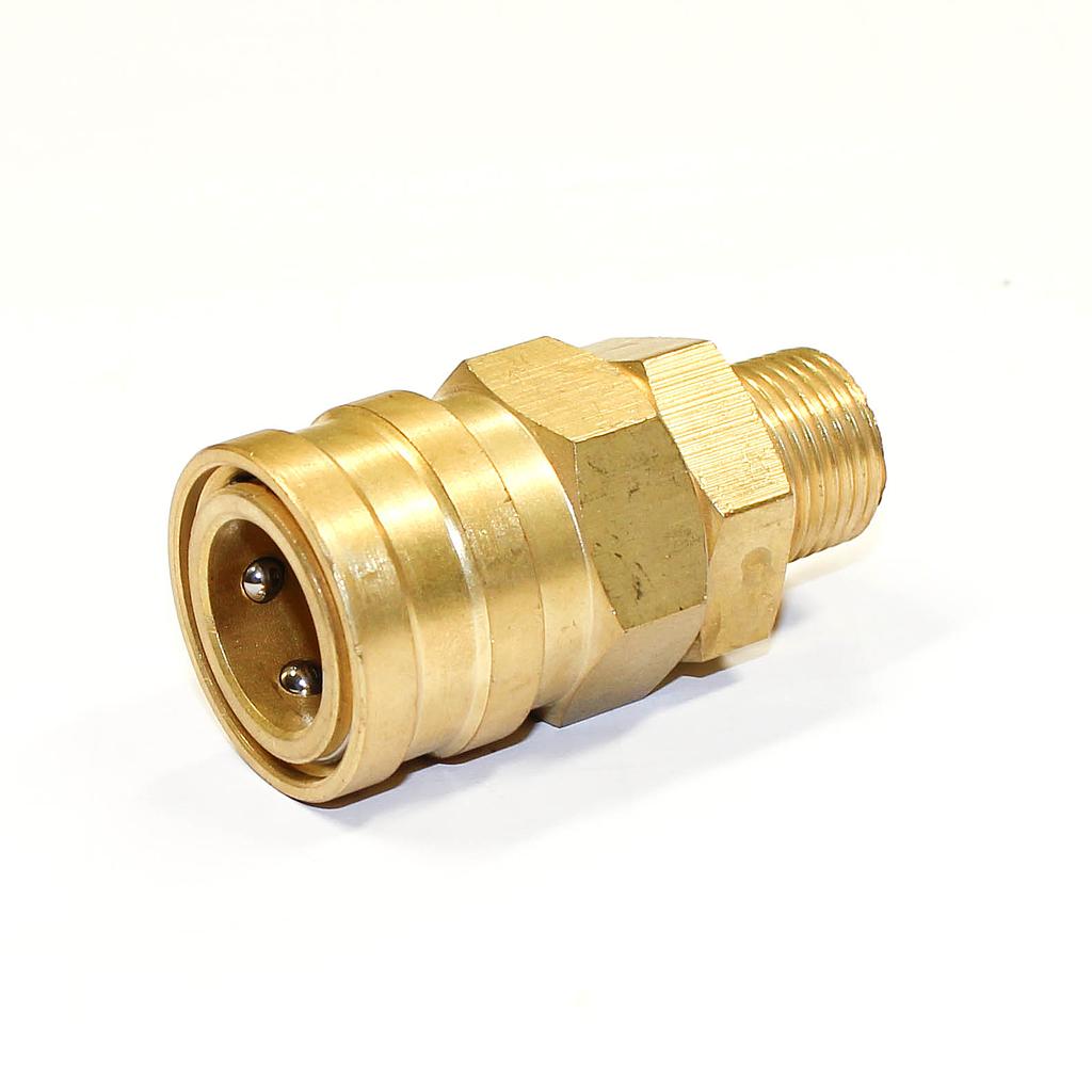 TETRA 400SM (1/2"), Quick-Connect Coupler, Brass, IMPA 351315