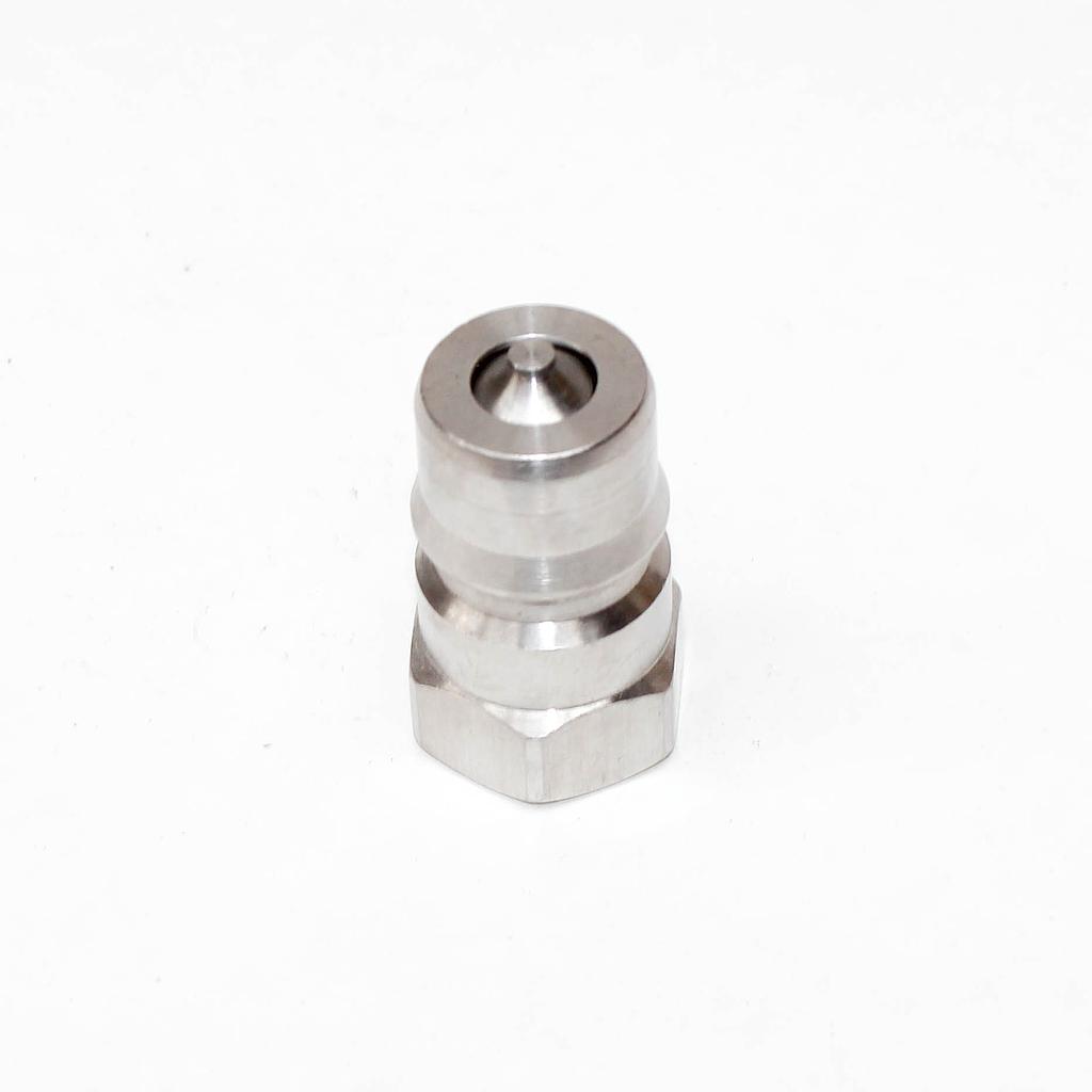 TETRA 4P (1/2"), Snelkoppeling Dubbelzijdig afsluitbaar, Roestvrij staal, IMPA 351554
