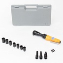 TETRA AT-5002, Pneumatic Ratchet Wrench, 1/2" square drive, complete set, Max. 68 Nm