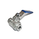 TETRA Ball valves, Diameter 1/4", Full bore, Stainless Steel 316, BSP Female Thread, IMPA 752411