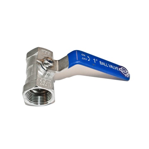 TETRA Ball Valve, Diameter 1", Reduced bore, Stainless steel 304, BSP Female Thread, IMPA 753305