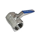 TETRA Ball valves, Diameter 2", Reduced bore, Stainless Steel 304, BSP Female Thread, IMPA 753308