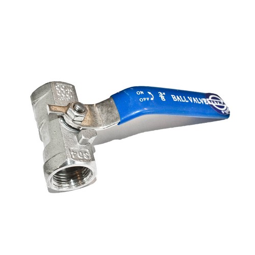 TETRA Kogelkraan, Diameter 3/8", Gereduceerde doorlaat, Roestvrij staal 304, BSP vrouwelijk draad, IMPA 753302