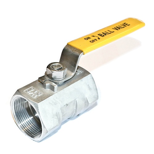 TETRA Kogelkraan, Diameter 1-1/2", Gereduceerde doorlaat, Roestvrij Staal 316, BSPT vrouwelijk draad, IMPA 753317