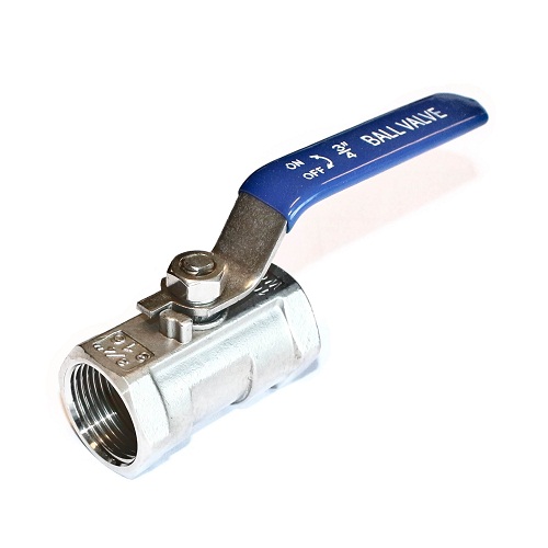TETRA Kogelkraan, Diameter 3/4", Gereduceerde doorlaat, Roestvrij staal 316, BSP vrouwelijk draad, IMPA 753314