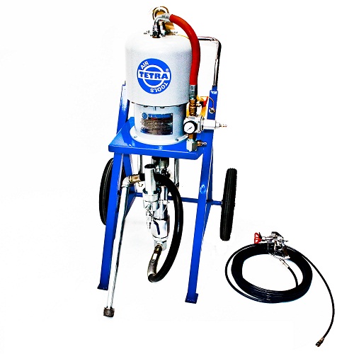 TETRA HK-56 XT, Airless Verfspuit 56:1, luchtgedreven, verfspuitpomp op kar, IMPA 270405