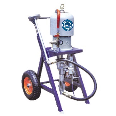 TETRA HK-68 XT, Airless Verfspuit, luchtgedreven, verfspuitpomp op kar, IMPA 270303