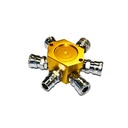 TETRA Line Coupler, Star type, Branch Piping Coupler for Air, 200S, 1x400PM, 4x20SM, 1x40SM, IMPA 351651