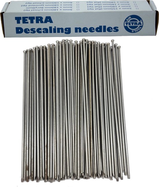 TETRA Naalden met pointed tip voor Naaldenbikhamer, Diam 3 mm, Lengte 180 mm, doos 100 pcs, IMPA 590488