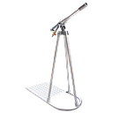 TETRA SJ-40 Ruimspuit, Model Water Tobey met driepoot op aluminium platform, Storz type, IMPA 590741