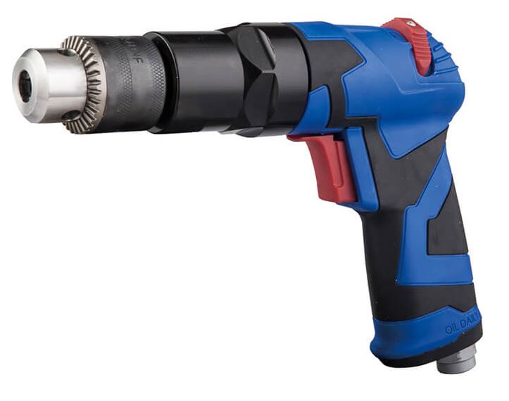 TETRA TPD-10R Pneumatische Omkeerbare Boormachine, 1800 tpm, Boorkop 10 mm, IMPA 590346