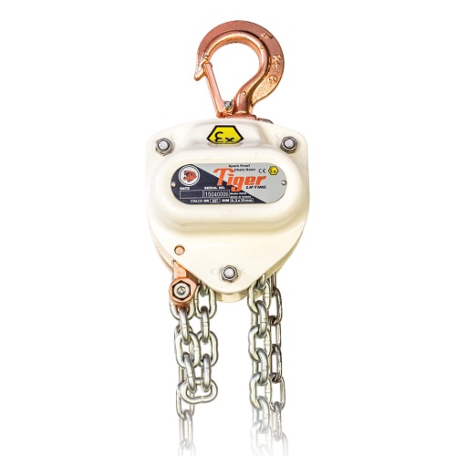 Tiger XCB-0200-03, Non-Spark Chain Hoist, cap 2 ton, lifting height 3 m