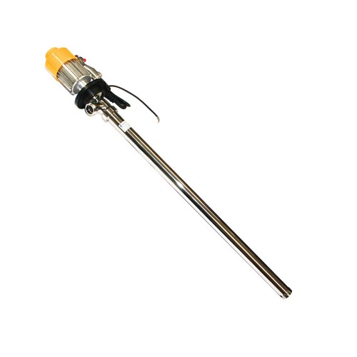 TSB-3 Electric Barrel Pump, 220 V, 50/60 Hz, 1 hp, stainless steel 304 casing, PP inpeller, 150 L/min