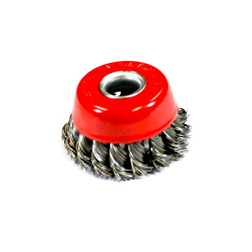 Komborstel, getordeerd, 60 mm dia, gat 5/16" (8 mm) (met bevestigingsbout voor MAGW-40), staal
