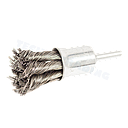 [3042] Wire Cup Brush, shaft welded type, plaited/knot type, 20 mm dia, 6 mm shaft, steel, 20.000RPM, IMPA 592083